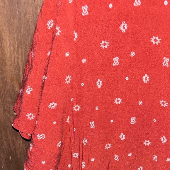 Torrid Rust Red Patterned Mini Dress - Picture 5 of 11